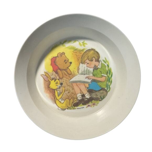 Vintage Walt Disney Winnie the Pooh Melamine Bowl Collectible Disney Productions - Picture 1 of 6